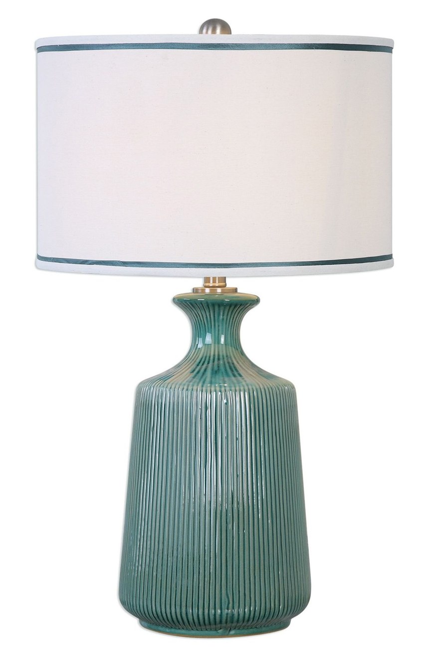Blue Green Ceramic Table Lamp