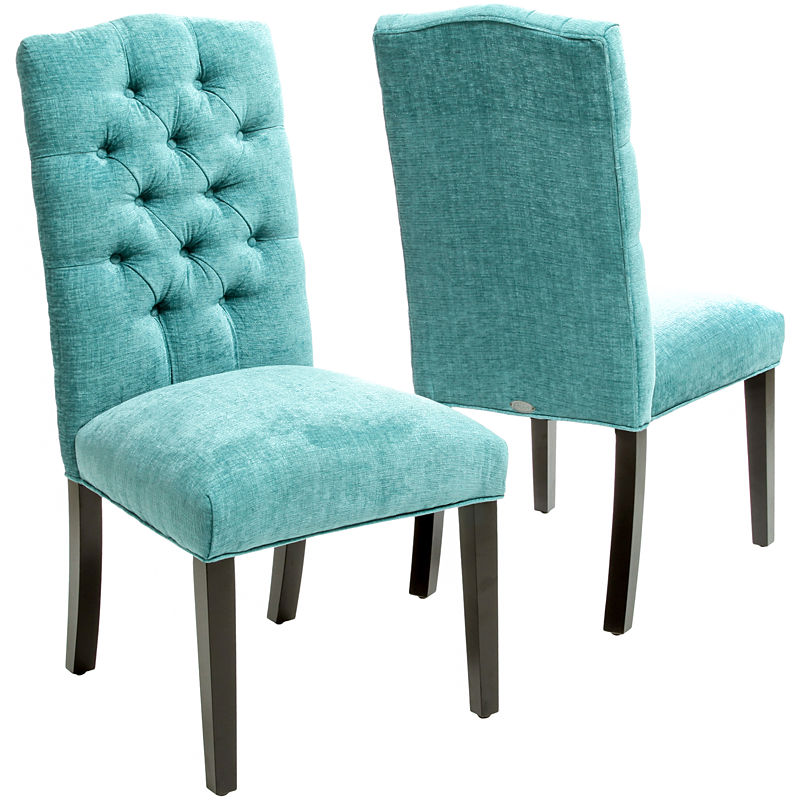 Macie Set of 2 Tufted Parsons Dining Chairs