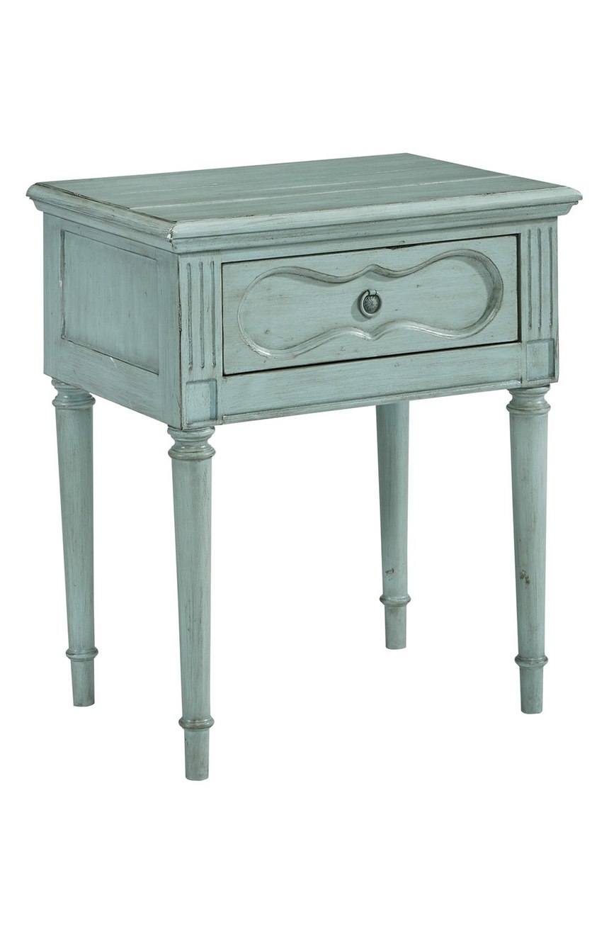 Magnolia Home Blue Wooden Cameo Table