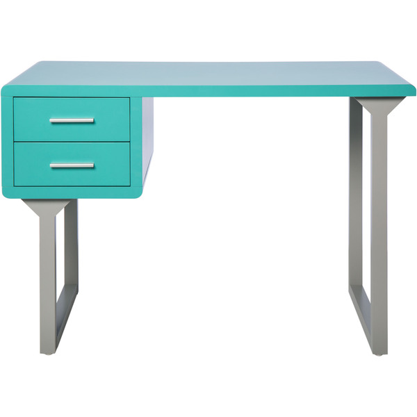 Retro Turquoise and Grey Writing Desk