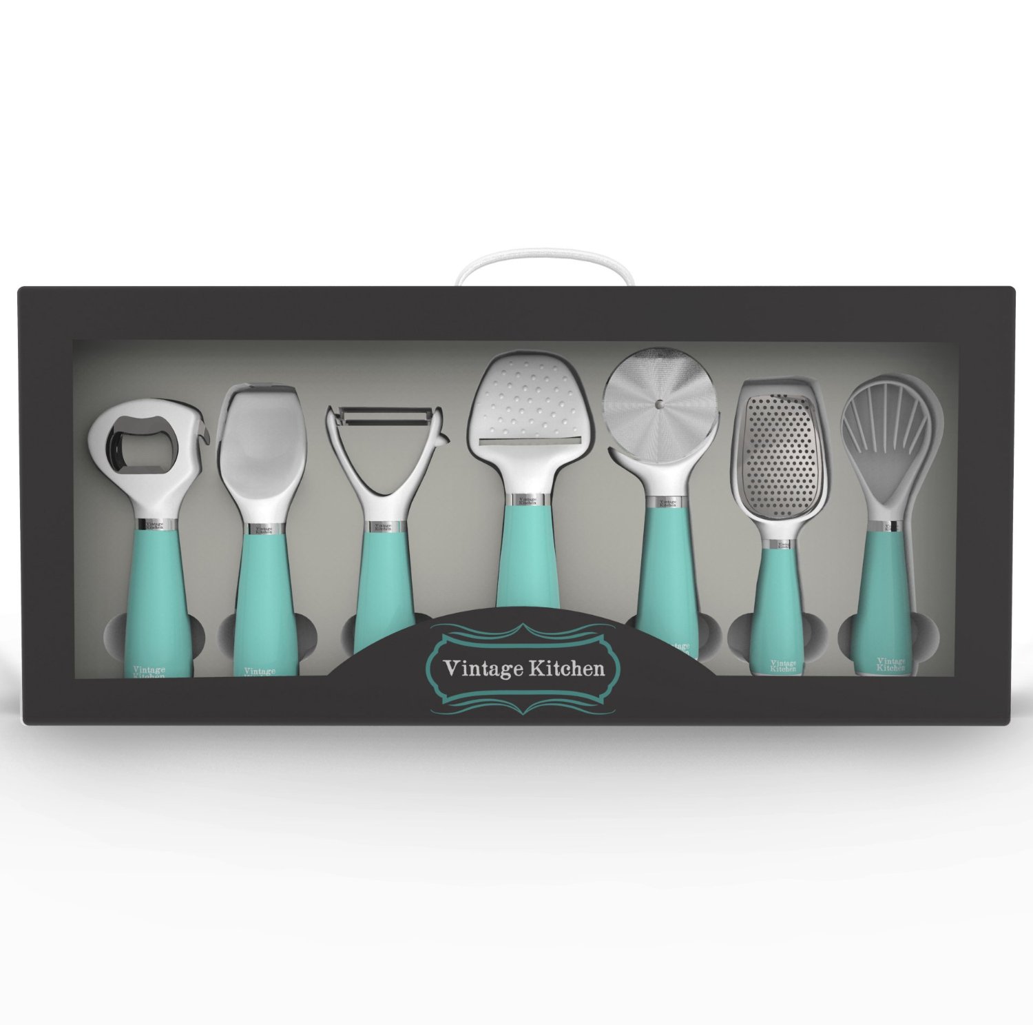 Turquoise Kitchen Gadget Utensil Tool Set