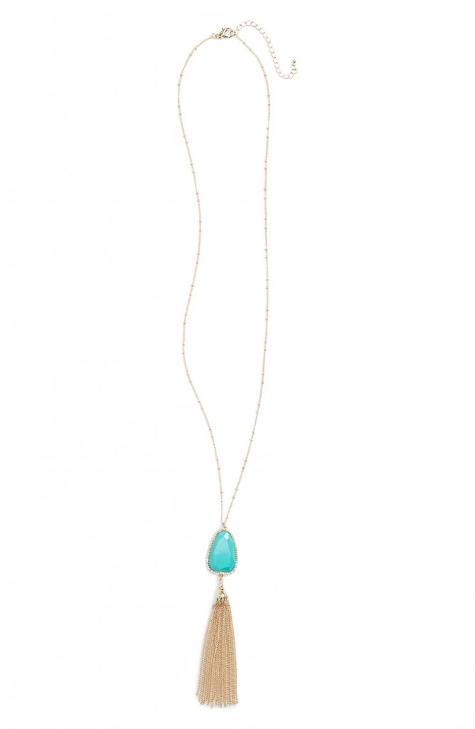 Turquoise & Gold Mother of Pearl Pendant Necklace | Everything Turquoise