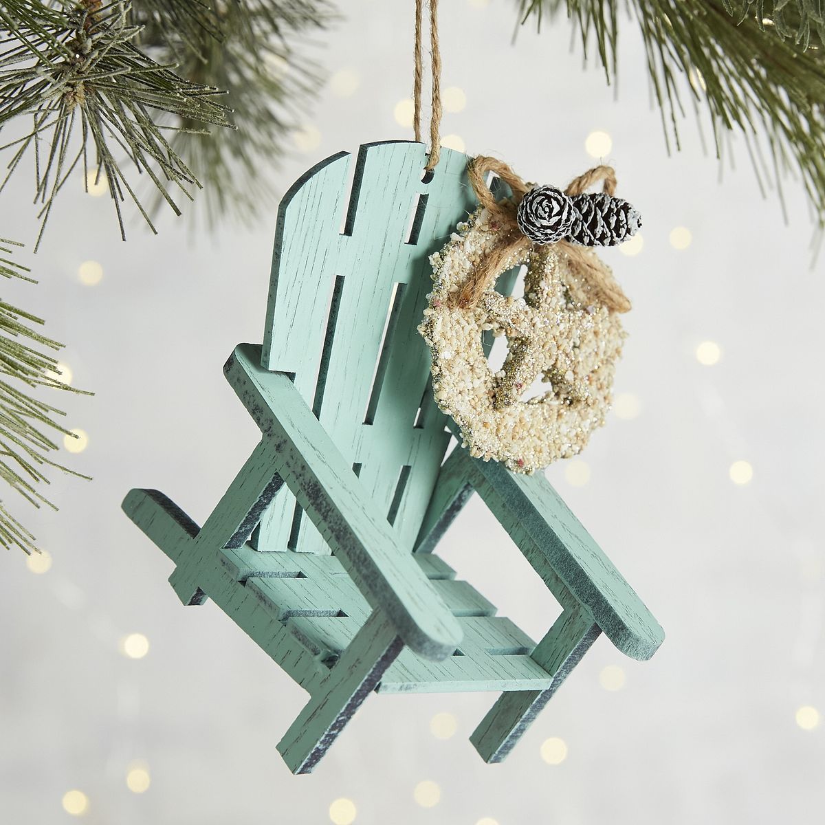 Blue Beach Chair Ornament
