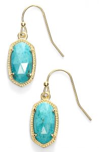 Kendra Scott ‘Lee’ Small Drop Turquoise Earrings | Everything Turquoise