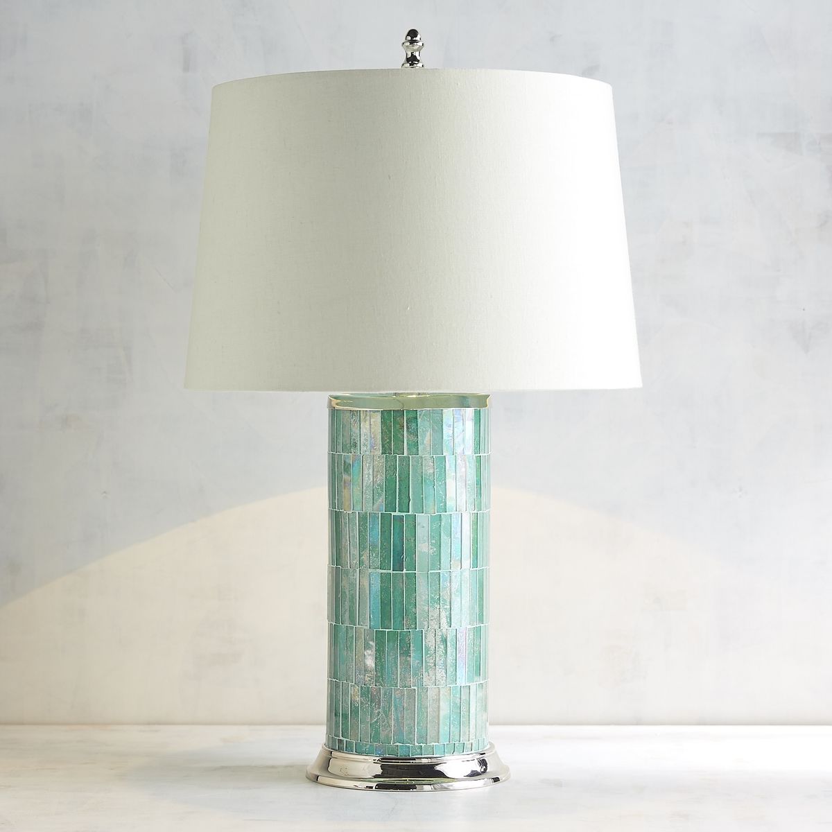 aqua bedside lamp