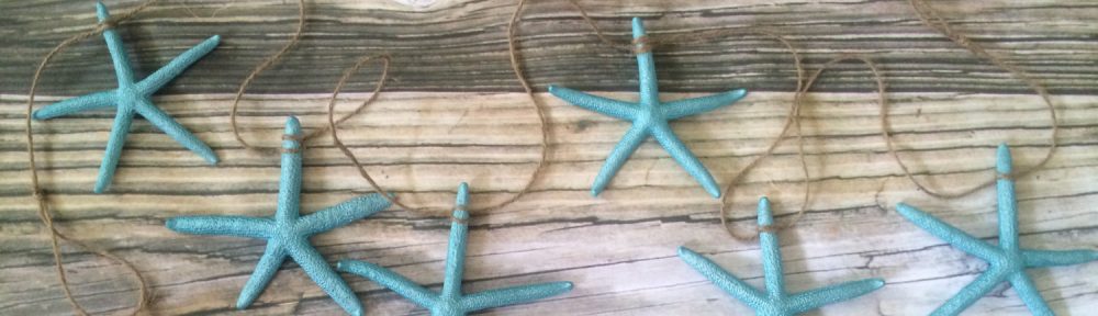 Turquoise Blue Starfish Garland