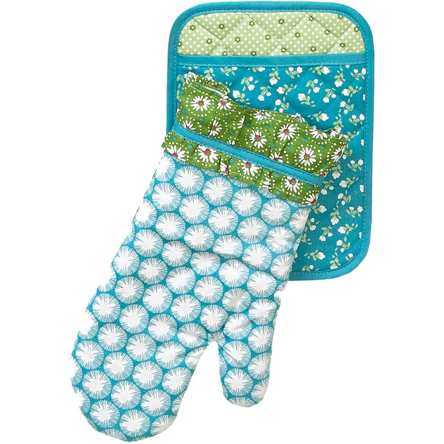 The Pioneer Woman Pot Holder and Oven Mitt Set