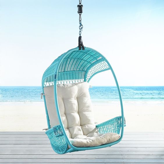 Turquoise Swingasan Hanging Chair