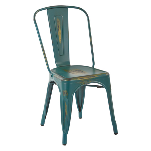Antique Turquoise Bristow Dining Side Chair