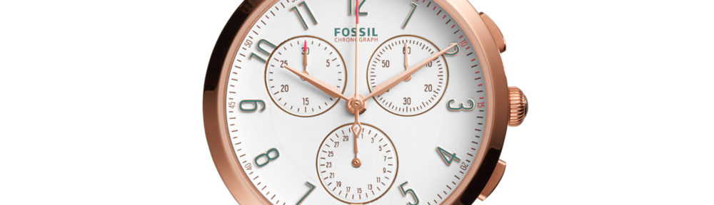 Fossil Abilene Chronograph Teal Leather Watch