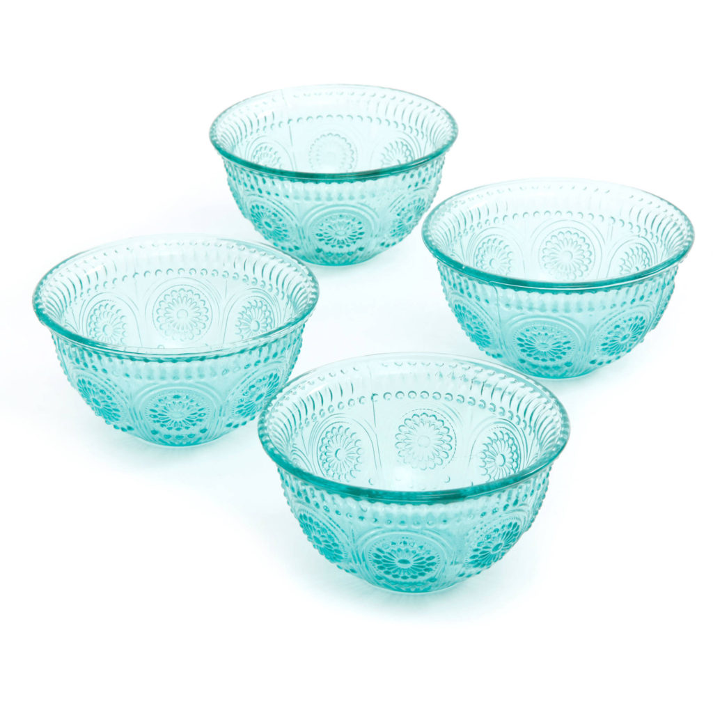 The Pioneer Woman Adeline Emboss Glass Bowls