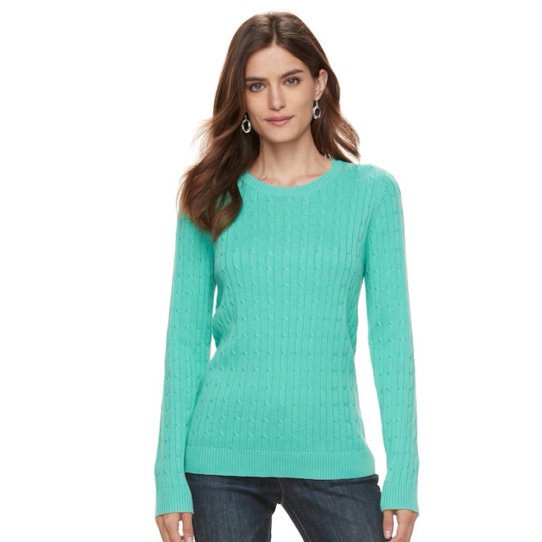 Turquoise Essential Cable-Knit Sweater | Everything Turquoise