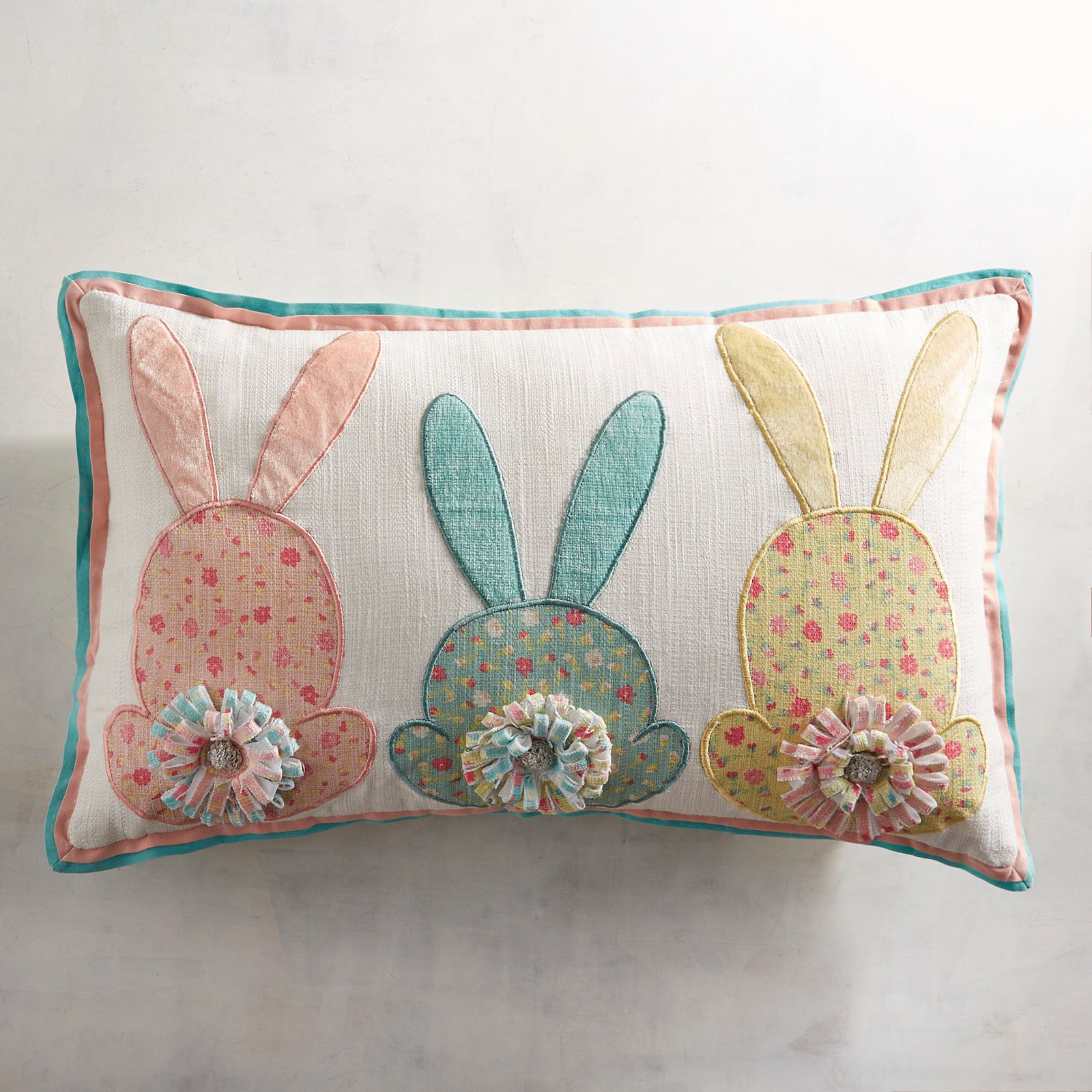 bunny lumbar pillow