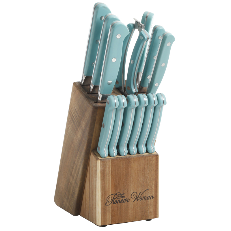 Turquoise The Pioneer Woman Cowboy Rustic Cutlery Set